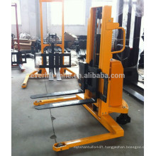 Semi-Electric Stacker with 2ton capacity with straddle leg option